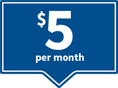 $5 per month